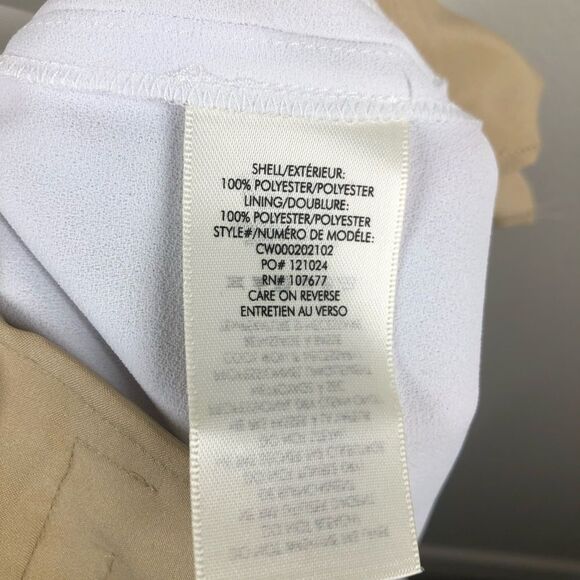 Alice + Olivia Classics White Straight Leg Dress Pants Size 8 - Picture 7 of 8